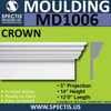 MD1006 Crown with Base Molding Trim 5"P x 14"H x 144"L