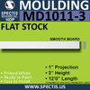 MD1011-3 Spectis 1" Flat Trim 1"P x 3"H x 144"L