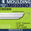 MD1034CF Spectis Molding Concrete Finish 6 1/2"P x 8"H x 144"L