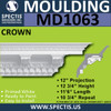 MD1063 Spectis Crown Molding Dentil 12"P x 12 3/4"H x 138"L