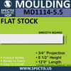 MD1114-5.5 Spectis 3/4" Flat Trim 3/4"P x 5 1/2"H x 144"L