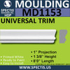 MD1153 Spectis Molding Case Trim 1"P x 1 3/8"H x 96"L