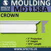 MD1158A Spectis Crown Molding Trim 3"P x 5"H x 144"L