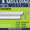 MD1175B Spectis Molding Head Trim 4 3/4"P x 8 1/4"H x 144"L