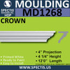 MD1268 Spectis Crown Molding Trim 4"P x 4 1/4"H x 144"L