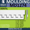 MD1274 Spectis Molding Dentil Trim 1 1/2"P x 9 1/2"H x 144"L