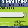 MD1317 Spectis Molding Nose Trim 1 1/2"P x 4"H x 144"L