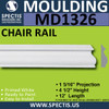 MD1326 Spectis Molding Rail Trim 1 5/16"P x 4 1/2"H x 144"L
