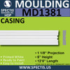 MD1381 Spectis Molding Case Trim 1 1/8"P x 5"H x 144"L