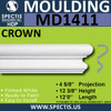 MD1411 Spectis Molding Base Cap 4 5/8"P x 12 3/8"H x 144"L