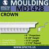 MD1428 Spectis Crown Molding Dentil 8"P x 8 1/8"H x 137"L