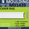MD1439 Spectis Molding Case Trim 1 5/8"P x 6 3/4"H x 144"L