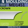 MD1451 Spectis Crown Molding Trim 12"P x 15"H x 144"L