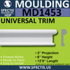 MD1453 Spectis Molding Base Trim 2"P x 6"H x 144"L