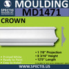 MD1471 Spectis Molding Rail Trim 1 7/8"P x 8 3/16"H x 144"L