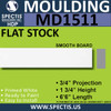 MD1511 Spectis Flat Stock Trim 3/4"P x 1 3/4"H x 78"L
