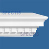 MD1580 Spectis Crown Dentil Trim 10 3/4"P x 19 1/2"H x 144"L