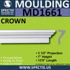 MD1661 Spectis Molding Cap Trim 3"P x 7"H x 144"L