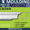 MD1662 Spectis Crown Molding Trim 12 3/4"P x 12 1/8"H  x 144"L