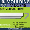 MD1748 Spectis Molding Cap Trim 3 1/2"P x 5 1/8"H x 144"L