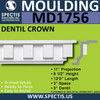 MD1756 Spectis Crown Molding Dentil Trim 11"P x 9 1/2"H x 144"L