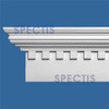 MD1762 Spectis Crown Molding Cap Trim 3 3/4"P x 8 1/4"H x 144.5"L