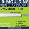 MD1776CF Spectis Molding Concrete Finish Sill Trim 7"P x 3"H x 144"L