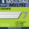 MD1792 Spectis Molding Cap Trim 3 3/4"P x  4 1/2"H x 144"L