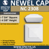 NC2308 Urethane Newel Cap 7.75" W x 4.4" H