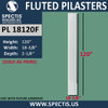 PL18120F Fluted Pilasters from Spectis 18 3/4" x 120"