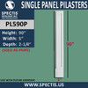 PL590P Single Panel Pilasters from Spectis Urethane 5" x 90"