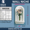 WN2550 In-Wall Niche Flat White Finish 17 3/4" x 40 1/2"