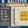 BAL2059-18 Spectis Urethane Railing Baluster 4 3/8" x 18"
