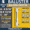 BAL2096-24EXT30 Spectis Urethane Railing Baluster 3 1/2" x 30"