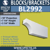 BL2992 Eave Block or Bracket 3.25"W x 7.25"H x 18" P