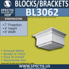 BL3062 Eave Block or Bracket 9"W x 4"H x 7" P