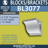 BL3077 Eave Block or Bracket 12"W x 5.88"H x 5.88" P