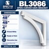 BL3086 Open Curved Eave Bracket 4"W x 48"H x 48"P