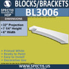 BL3006 Eave Block or Bracket 6"W x 32"H x 7.25" P