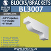 BL3007 Eave Block or Bracket 6"W x 24"H x 12" P