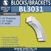 BL3031 Eave Block or Bracket 5"W x 24"H x 24" P