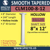 CLM100-8-12 Smooth Tapered Column 8" x 144"