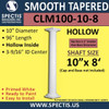 CLM100-10-8 Smooth Tapered Column 10" x 96"