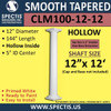 CLM100-12-12 Smooth Tapered Column 12" x 144"