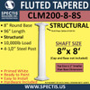 CLM200-8-8S Fluted Tapered Column 8" x 96" STRUCTURAL
