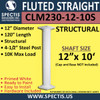 CLM230-12-10S Fluted Straight Column 12" x 120" STRUCTURAL