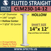 CLM230-14-12 Fluted Straight Column 14" x 144"