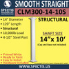 CLM300-14-10S Smooth Straight Column 14" x 120" STRUCTURAL