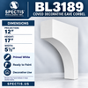 BL3189 Coved Decorative Eave Corbel – 5½″ W × 17″ H × 12″ Projection
