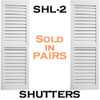 SHL-2 1240 2 Panel Closed Louver Shutters 12 x 40